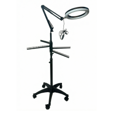 Мобильная тележка MOB5-2LS парикмахерская с 4 держателями для прядей и подсветкой SL-26CX
