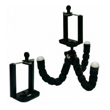 Штатив-трипод Flex-01 с 2 держателями телефона и гибкими ножками, черный