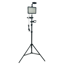 Светодиодная LED панель RAG с 3 держателями телефона на штативе MC для съемки