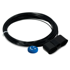 Набор для теннисной ракетки: виброгаситель синий смайлик, черная струна 12 м и намотка на рукоятку 110 см