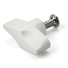 Крепежный набор: винт М4х19, гайка барашек М4 и шайба М4х10, цвет белый