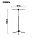 Комплект из переносной стойки JBH-G25Z для фотофона с регулировкой высоты до 140 см и трех прищепок