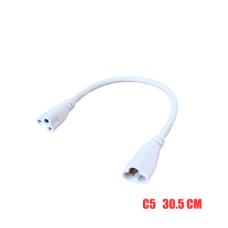 Соединительный провод, кабель для линейных фитоламп, разъем C5 (3 pin), 30.5 см