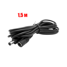 Кабель DC 5.5*2.1 мм мама - DС 5,5*2,1 мм папа, длина 1,5 м