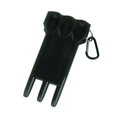 Пластмассовый чехол на 3 дротика, 15.6х8.4х3.4 см, цвет черный Пластмассовый чехол на 3 дротика, 15.6х8.4х3.4 см, цвет черный