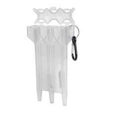 Пластмассовый чехол на 3 дротика, 15.6х8.4х3.4 см, цвет белый (прозрачный) Пластмассовый чехол на 3 дротика, 15.6х8.4х3.4 см, цвет белый (прозрачный)
