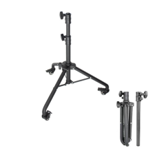 Штатив на колесах, 2 колена, с соединительным элементом 21-22 мм, цвет черный