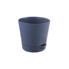 Горшок цветочный ø19.5 h17 см v2.8 л пластик графит